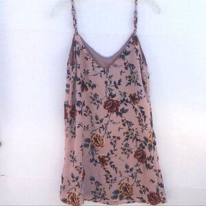 Floral Spaghetti Strap Dress